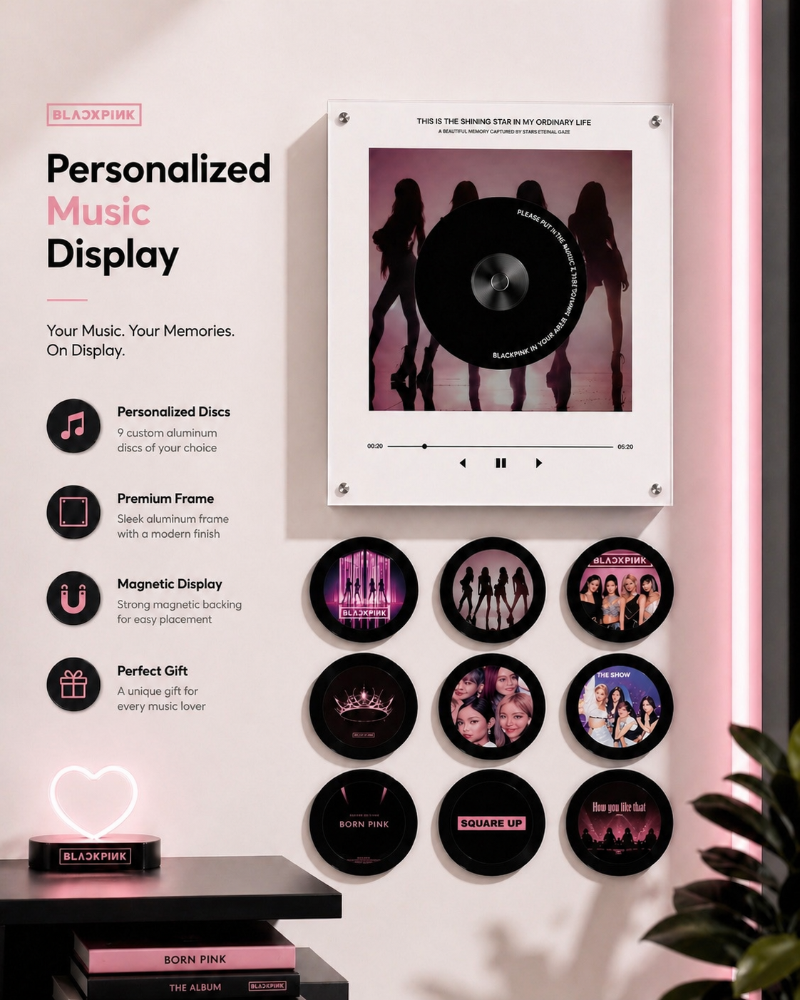 Vinyl (Black Pink) Music Box